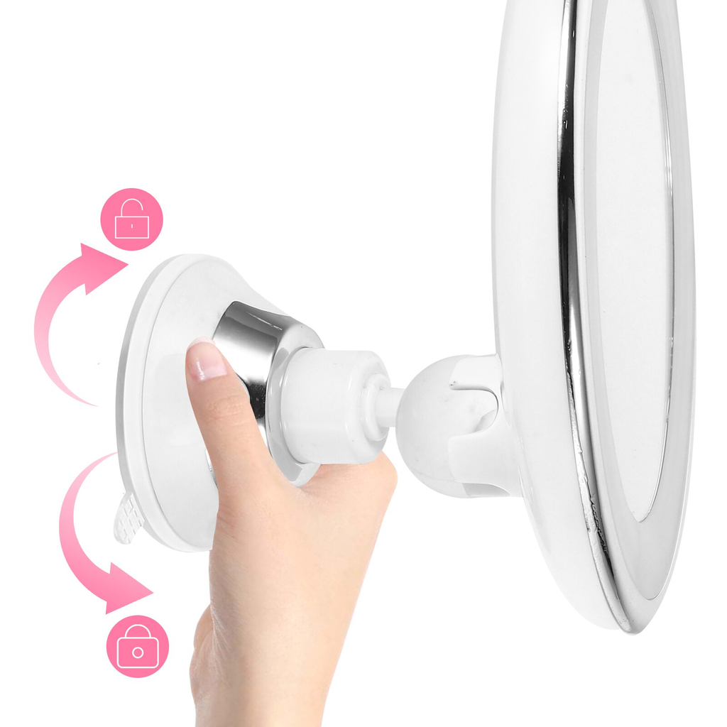 BeautyPro | 10x Magnifying LED Makeup Mirror with Lighting-Face Mirror-Unique Casa-Unique Casa