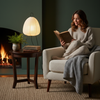 Modern Floor Lamp with Rice Paper Shade – Elegant Standing Lamp for Home