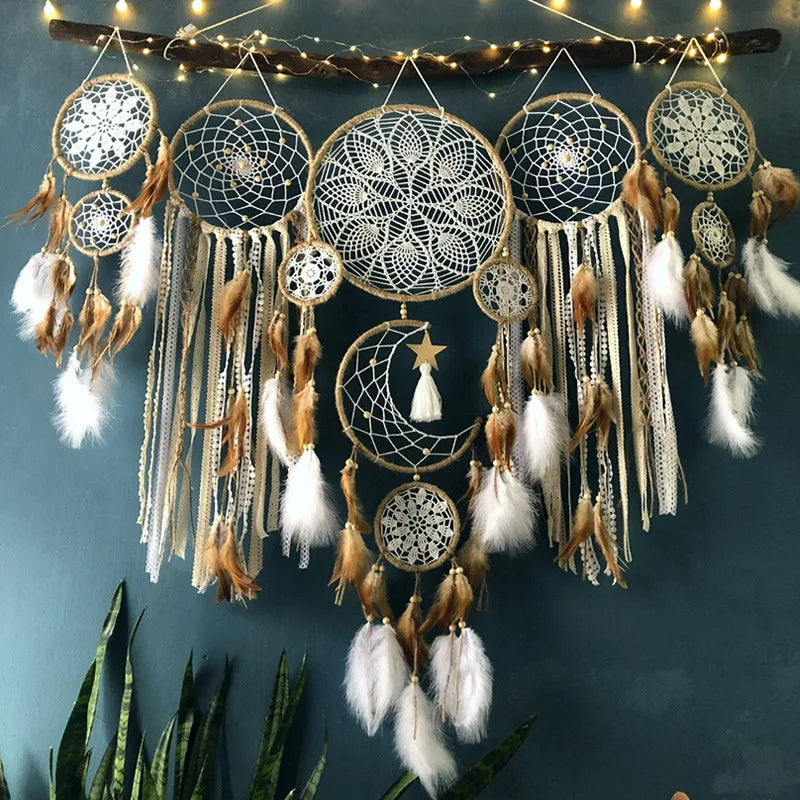Bohemian Dreamcatcher Set – Artistic Wall Decor for a Free-Spirited Vibe-Home Decor-Unique Casa-Unique Casa