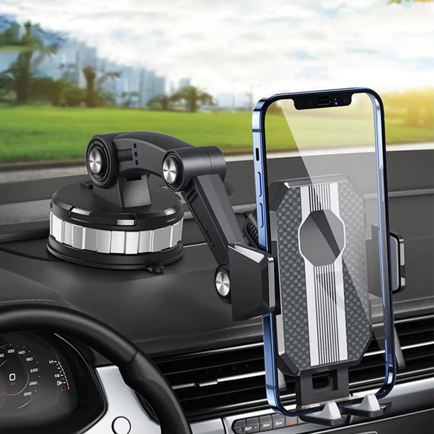 Car Phone Holder – Secure and Adjustable Mount for Safe Hands-Free Driving-Unique Casa-Unique Casa