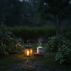 Outdoor Solar Lantern with Flickering LED – Waterproof Solar Lamp for Garden