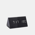 Smart Digital Alarm Clock with LED Display – Wooden Design for Bedroom