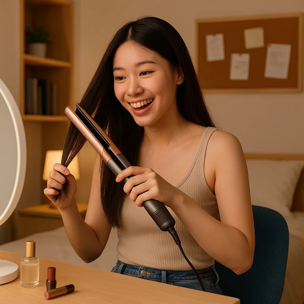 2-in-1 Hair Dryer and Straightener - Fast-Heat Styling Tool for Smooth, Effortless Hair-Straightening Brushes-Unique Casa-Unique Casa