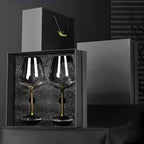 2-Pack Crystal Wine Glasses – Tall, Elegant & Luxurious-Unique Casa-Unique Casa