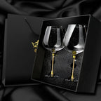 2-Pack Crystal Wine Glasses – Tall, Elegant & Luxurious-Unique Casa-Unique Casa