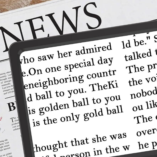 Magnifying Glass Floor Lamp – 5X Full-Page LED Light for Reading and Crafts-Full-Page 5X Magnifying Glass Book Reading Floor Lamp-Unique Casa-Unique Casa