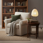 Modern Floor Lamp with Rice Paper Shade – Elegant Standing Lamp for Home