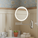 Adjustable LED Makeup Mirror with Magnification – Modern Vanity Mirror for Beauty