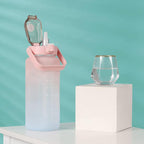 2L Motivational Water Bottle with Time Marker and Straw – Leak-Proof and BPA-Free-Water Bottle-Unique Casa-Unique Casa