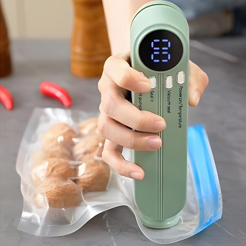 3-in-1 Wireless Mini Vacuum Sealer – Keep Food Fresh Anywhere