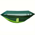 3-in-1 Camping Hammock with Mosquito Net & Awning for Outdoor Relaxation 11