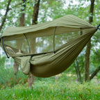 3-in-1 Camping Hammock with Mosquito Net & Awning for Outdoor Relaxation 10