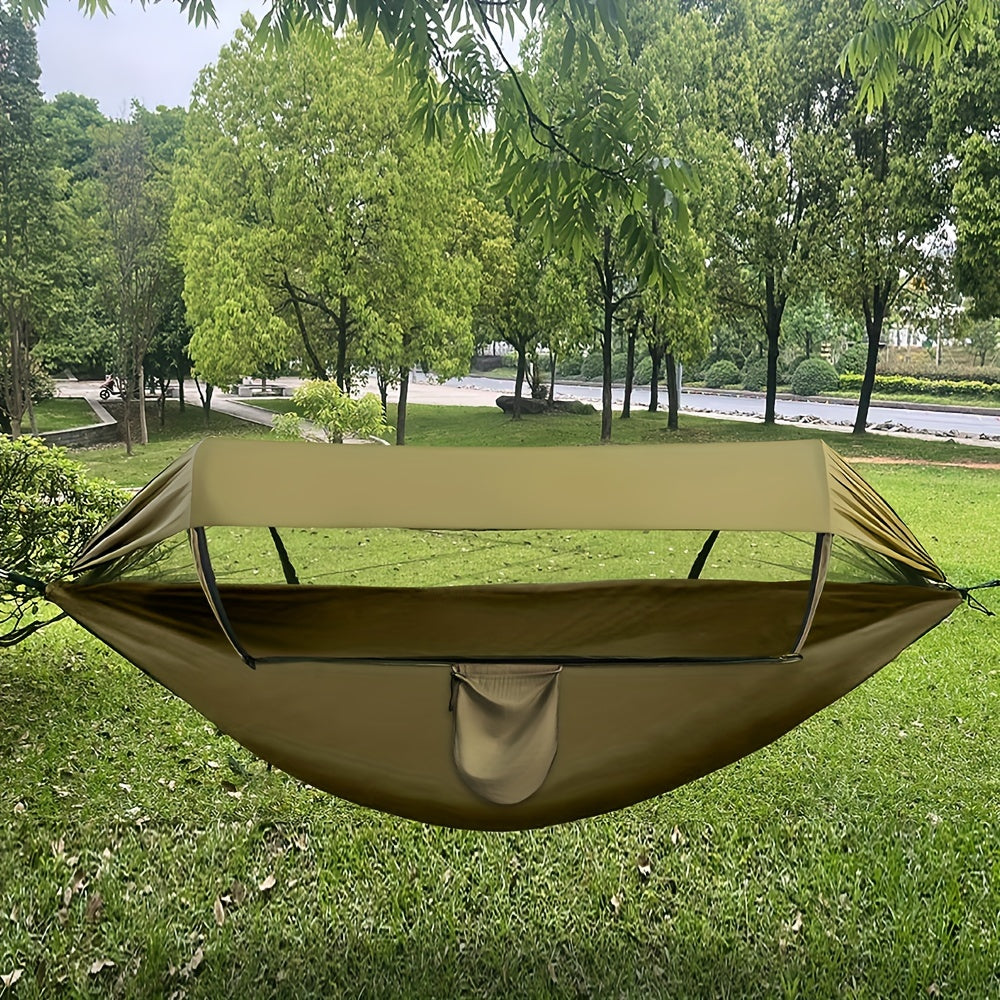 3-in-1 Camping Hammock with Mosquito Net & Awning for Outdoor Relaxation 2