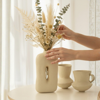 Square Papermache Plant Pot – Natural Tone