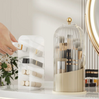 360° Rotating Acrylic Makeup Organizer - Premium Material for Vanity & Dressing Table