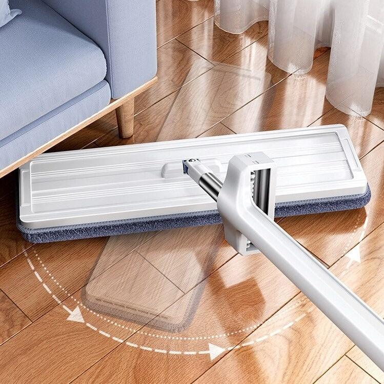 360° Rotating Floor Mop - Washable Microfiber Pad for Quick Cleaning