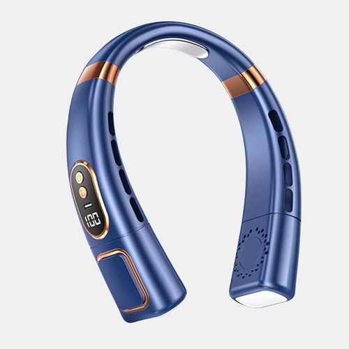360° Cooling Digital Neck Fan – Hands-Free Refreshment for Any Adventure-Neck Fan-Unique Casa-Blue-Unique Casa