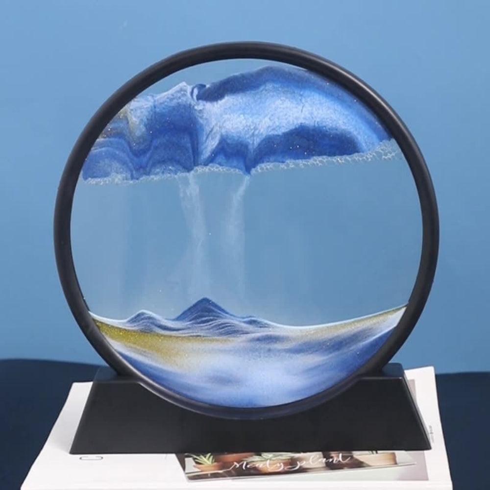 3D Moving Sand Art Glass Decoration – Tranquil Wall Art for Home Decor 5