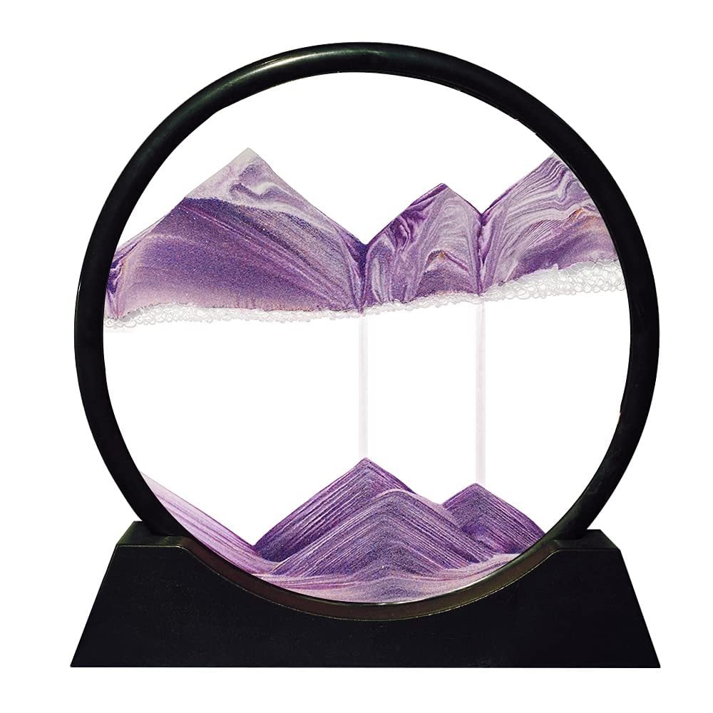 3D Moving Sand Art Glass Decoration – Tranquil Wall Art for Home Decor 8