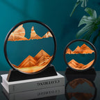 3D Moving Sand Art Glass Decoration – Tranquil Wall Art for Home Decor 2