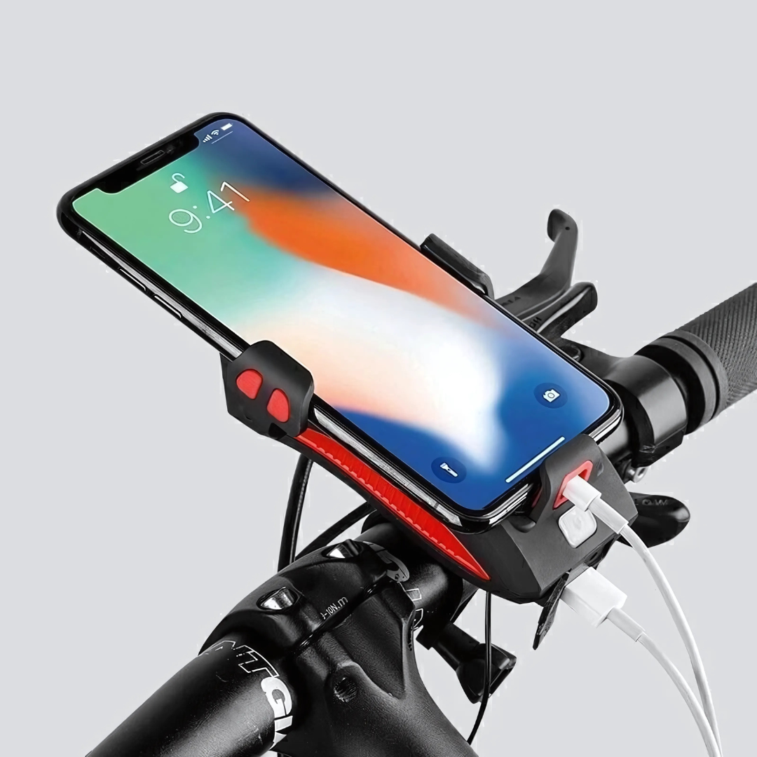 4-in-1 Bicycle Light - 1500 Lumens LED & Power Bank for Safe Night Riding-Bicycle Accessories-Unique Casa-Unique Casa