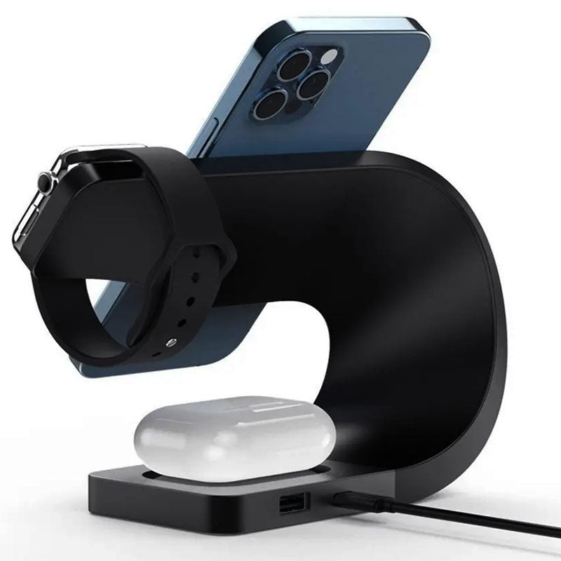 4-in-1 Charging Station – Multi-Device Charger for Phones, Watches & Earbuds