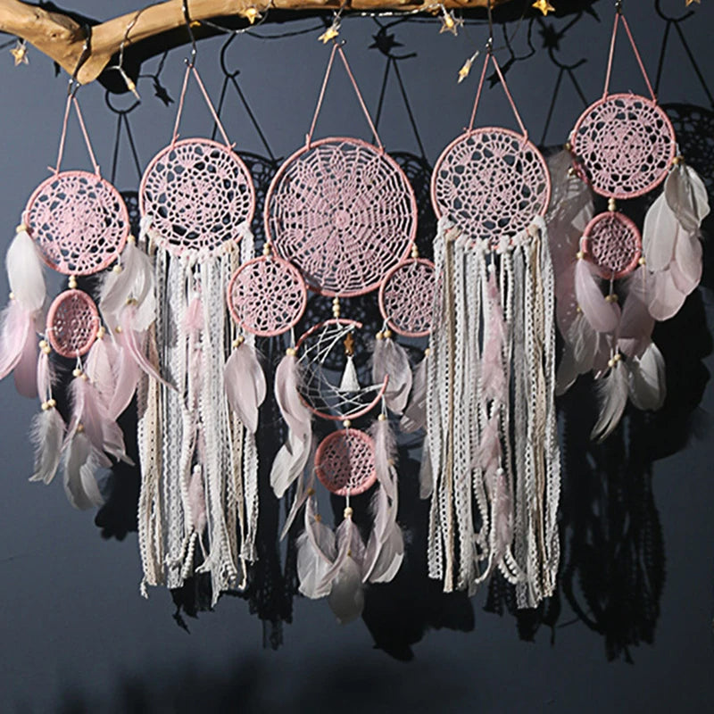 Bohemian Dreamcatcher Set – Artistic Wall Decor for a Free-Spirited Vibe-Home Decor-Unique Casa-Unique Casa