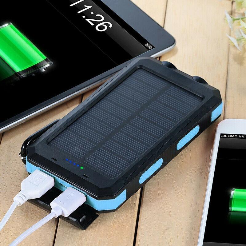 500000mAh Solar Charger Waterproof Power Bank - Portable & Durable for Outdoor Adventures