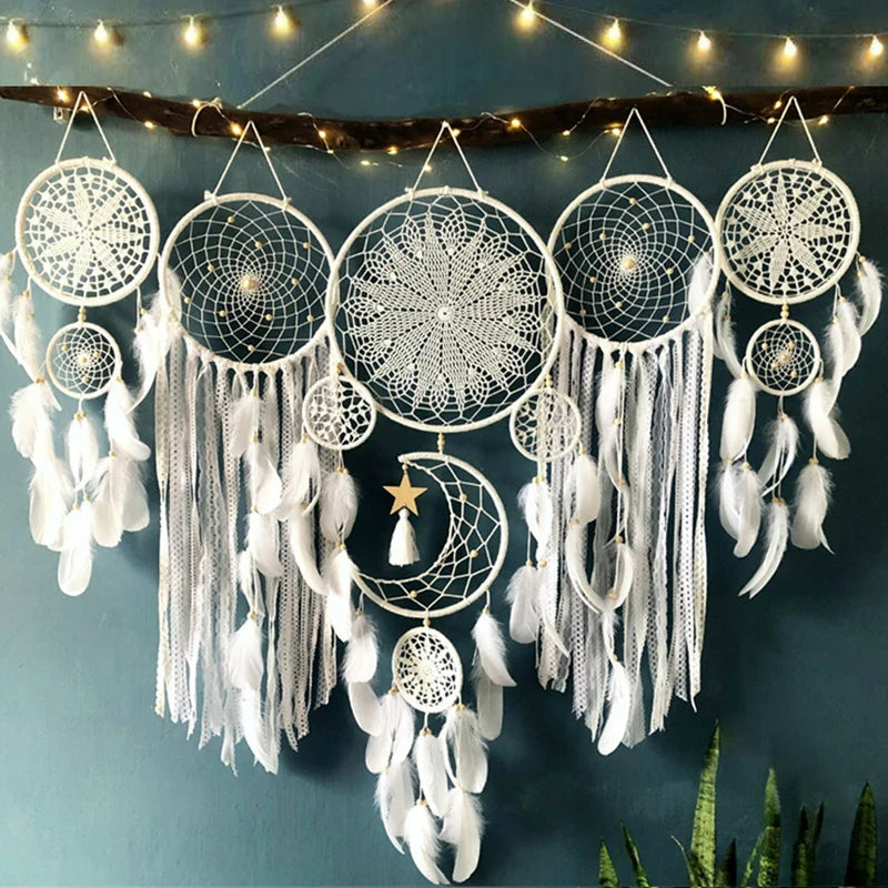 Bohemian Dreamcatcher Set – Artistic Wall Decor for a Free-Spirited Vibe-Home Decor-Unique Casa-Unique Casa