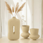 Square Papermache Plant Pot – Natural Tone