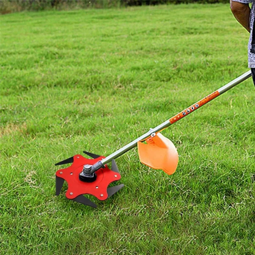 6-Blade Trimmer Head Steel – Heavy-Duty Cutting Power for Efficient Lawn and Garden Maintenance-Garden & DIY-Unique Casa-Unique Casa