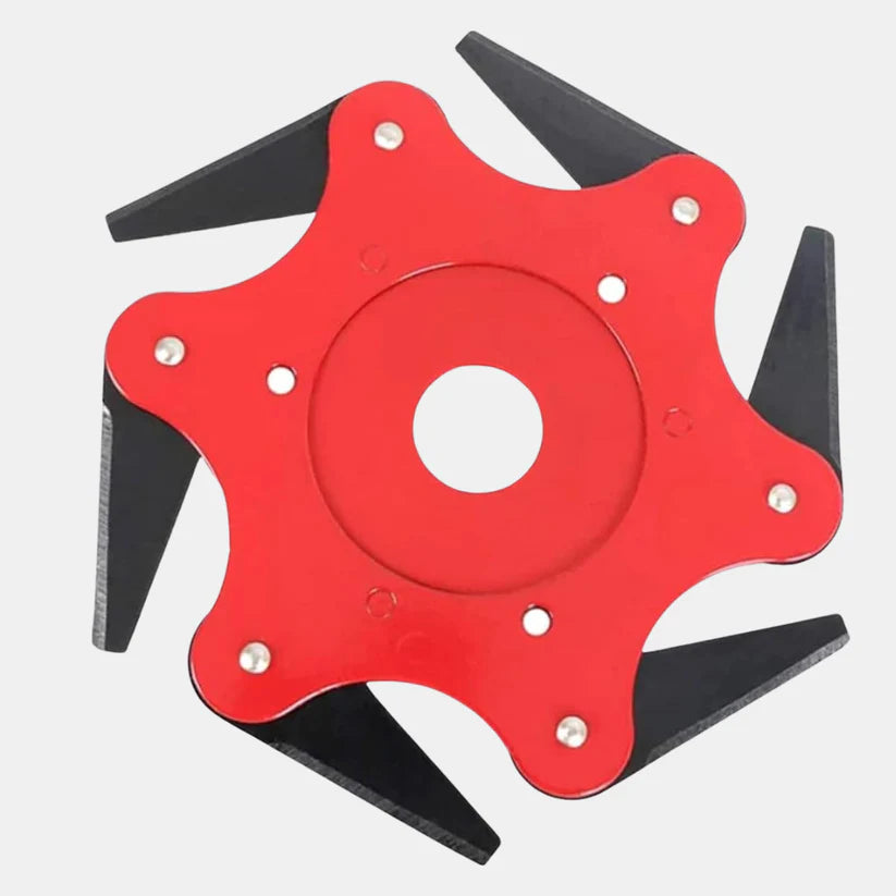 6-Blade Trimmer Head Steel – Heavy-Duty Cutting Power for Efficient Lawn and Garden Maintenance-Garden & DIY-Unique Casa-Unique Casa