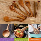 7-Piece Wooden Kitchen Utensil Set – Durable Cooking Tools for Every Kitchen 1