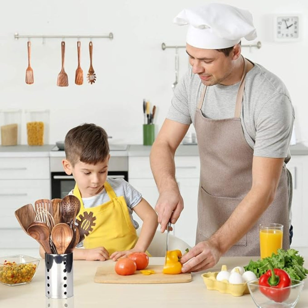 7-Piece Wooden Kitchen Utensil Set – Durable Cooking Tools for Every Kitchen 2