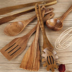 7-Piece Wooden Kitchen Utensil Set – Durable Cooking Tools for Every Kitchen 4