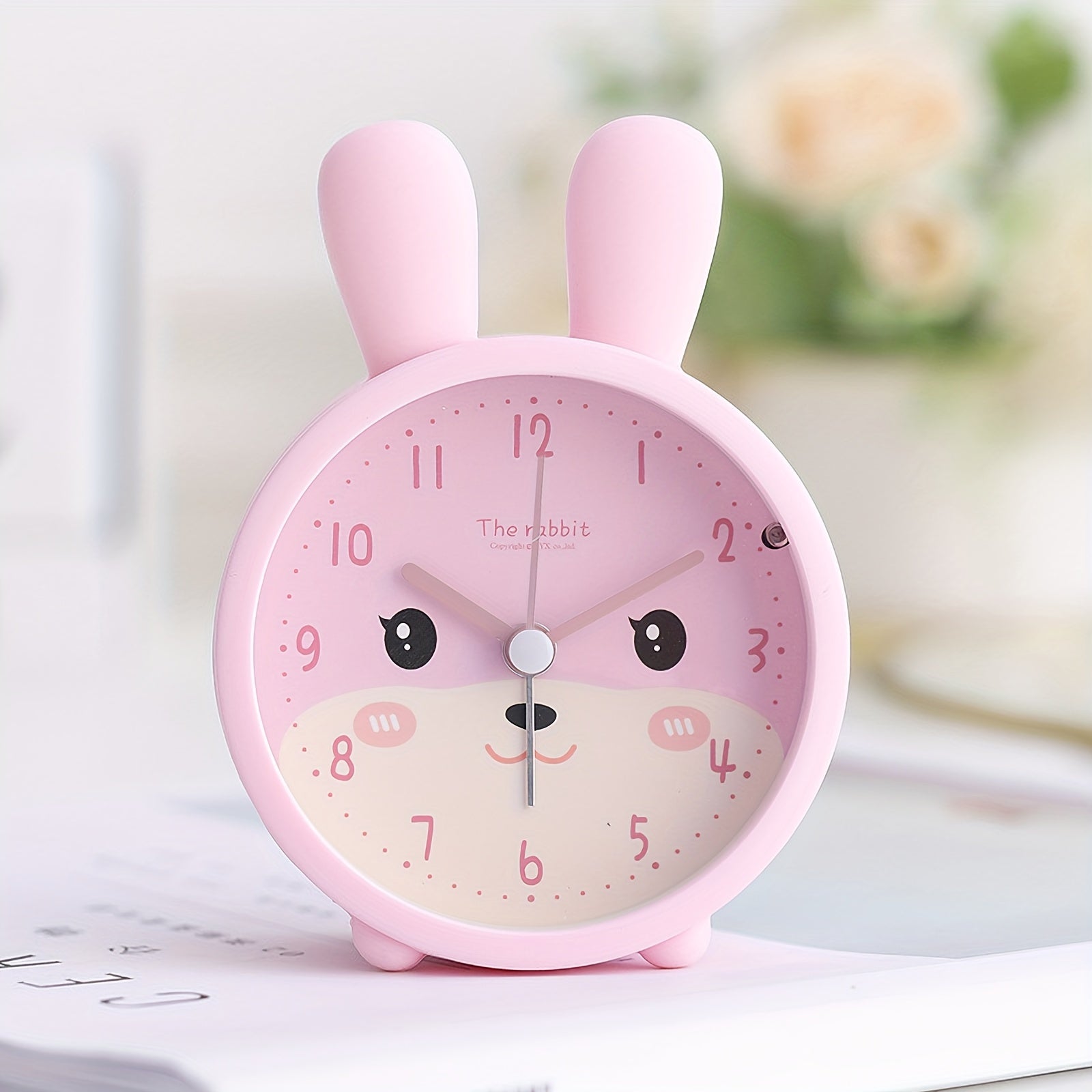 Silent Alarm Clock – Cute Bunny Design for Gentle, Noise-Free Wakeups-Clocks-Unique Casa-Unique Casa