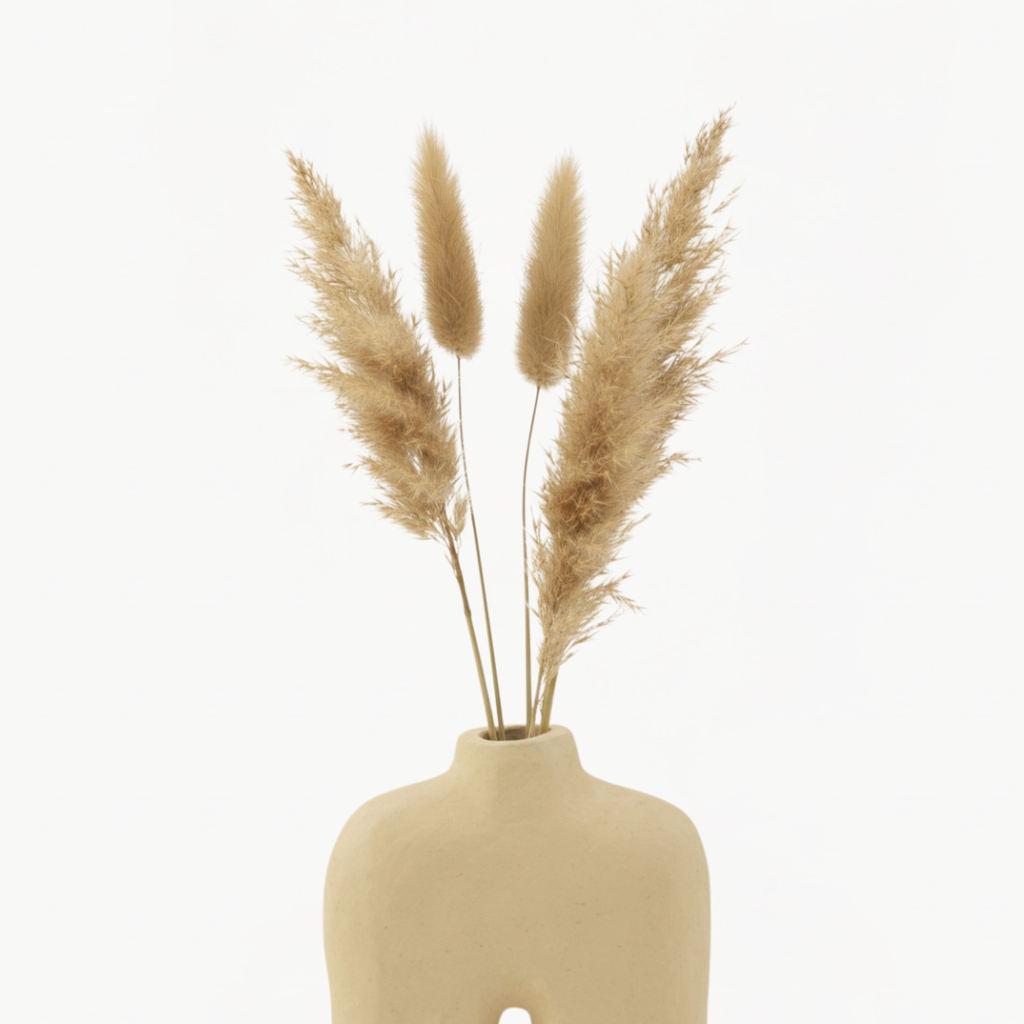 Square Papermache Plant Pot – Natural Tone