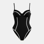 Slim Fit One-Piece Swimsuit – Elegant Swimwear for Beach and Pool