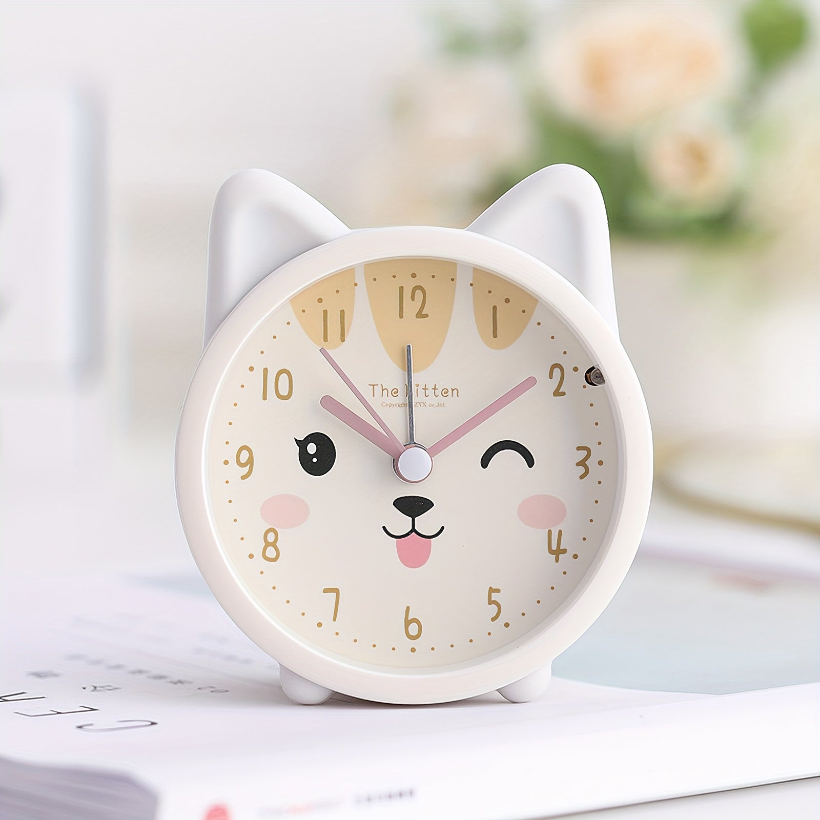 Silent Alarm Clock – Cute Bunny Design for Gentle, Noise-Free Wakeups-Clocks-Unique Casa-Unique Casa