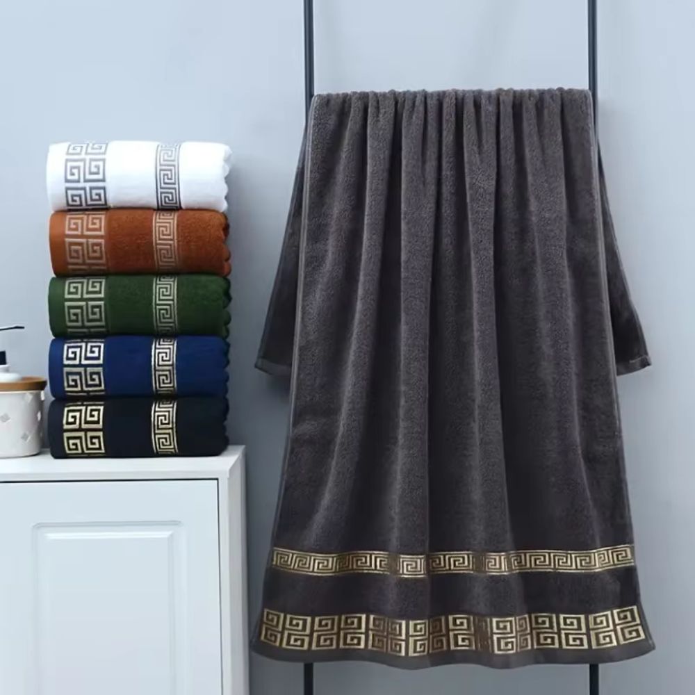 Absorbent Cotton Towel Set – Soft Terry Towels for Home & Travel