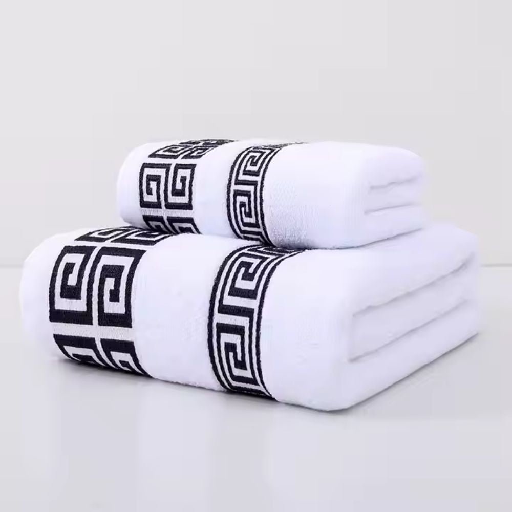 Absorbent Cotton Towel Set – Soft Terry Towels for Home & Travel