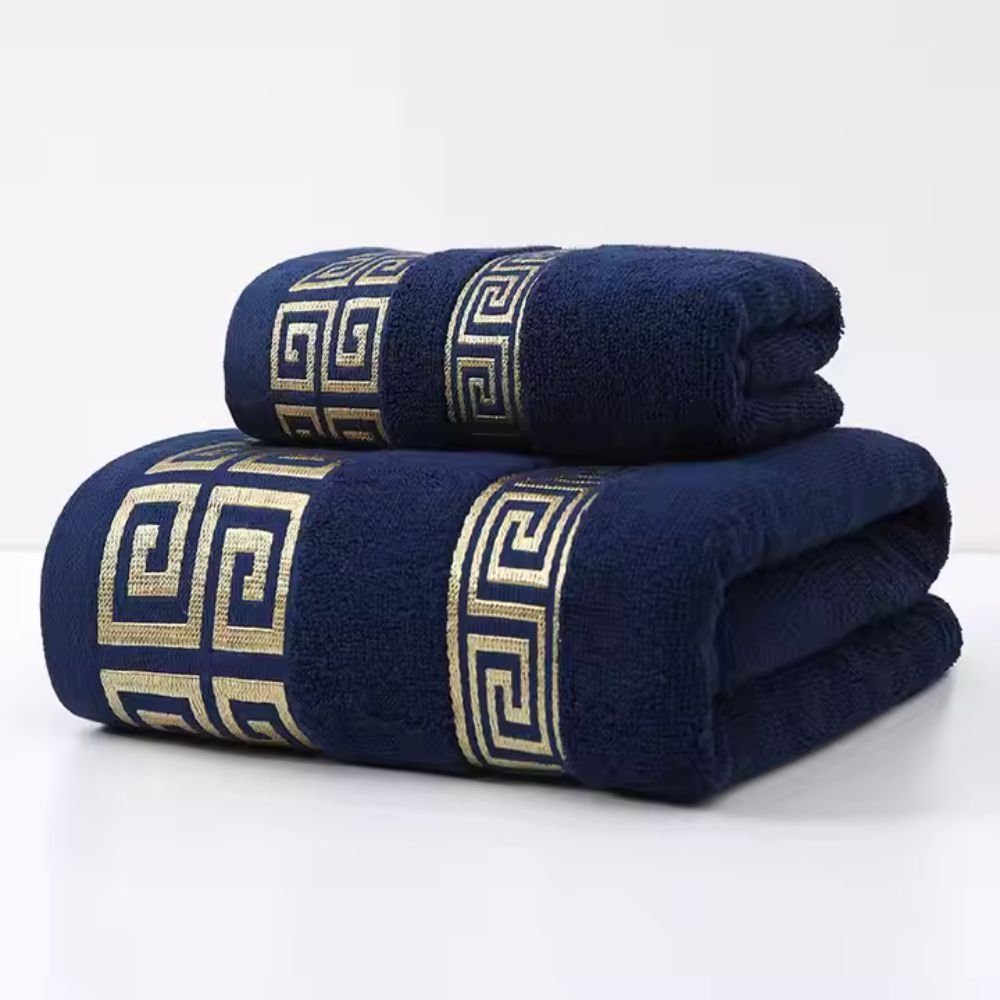 Absorbent Cotton Towel Set – Soft Terry Towels for Home & Travel