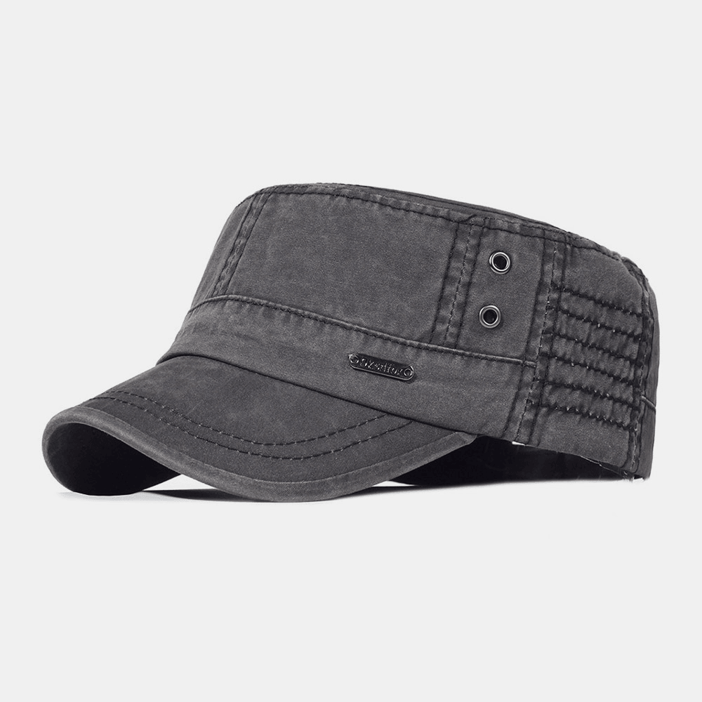 Adjustable Cotton Military-Style Cap – Stylish Hat for All Seasons