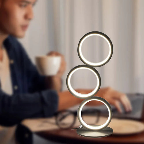 Adjustable LED Table Lamp with Color Temperature – Modern Bedside Lighting 0