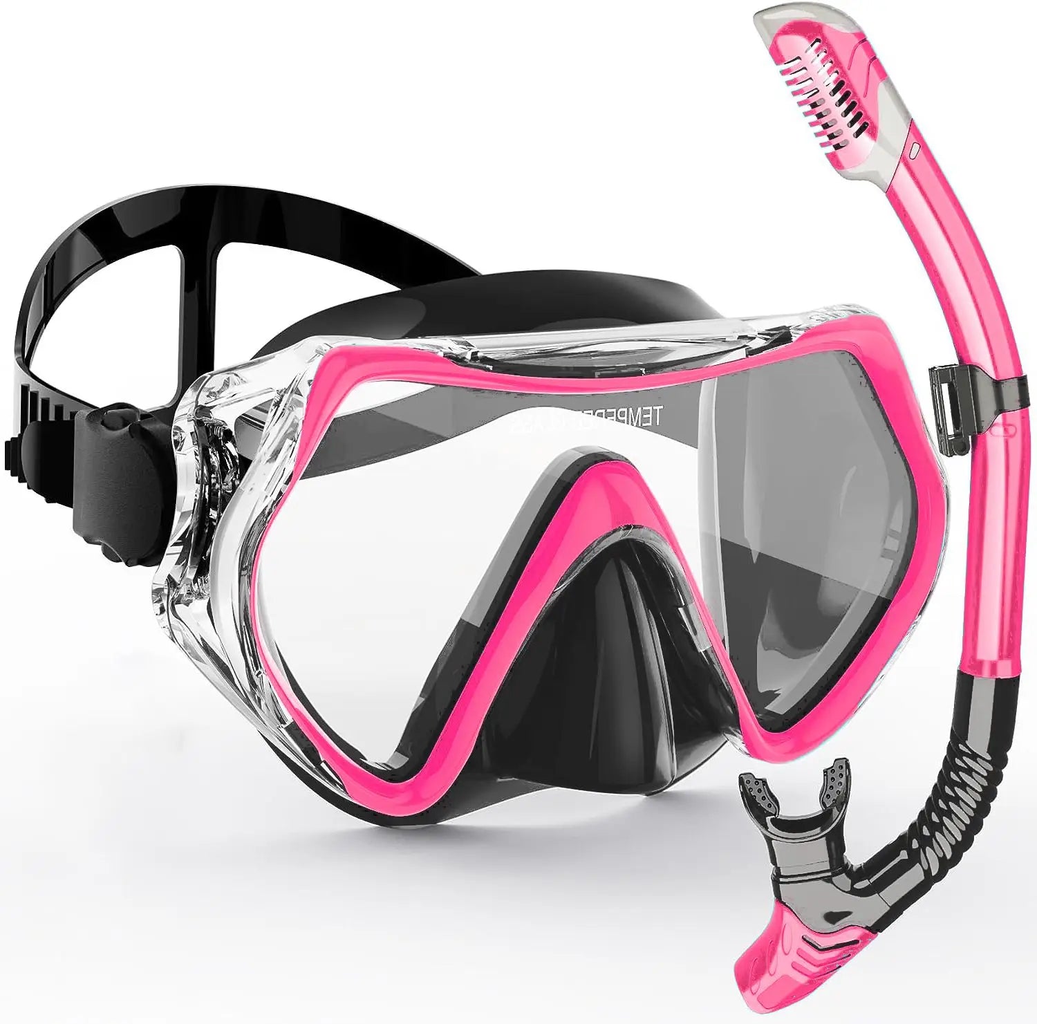 Adult Snorkel Mask - Anti-Fog, Shockproof Design with Wide 180° Vision