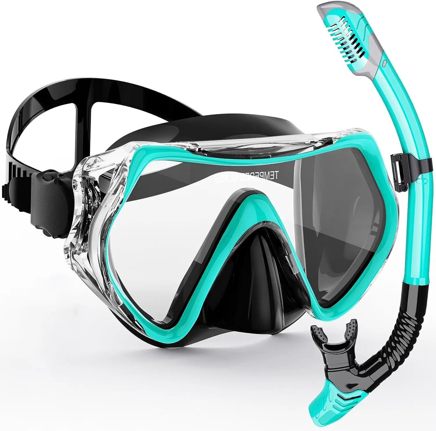 Adult Snorkel Mask - Anti-Fog, Shockproof Design with Wide 180° Vision