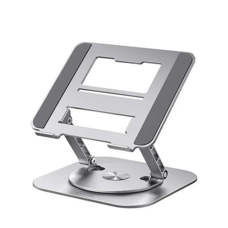 Aluminum Laptop Stand - 360° Rotatable Design for Ergonomic Work Setup