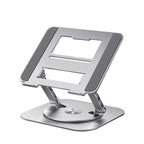 Aluminum Laptop Stand - 360° Rotatable Design for Ergonomic Work Setup