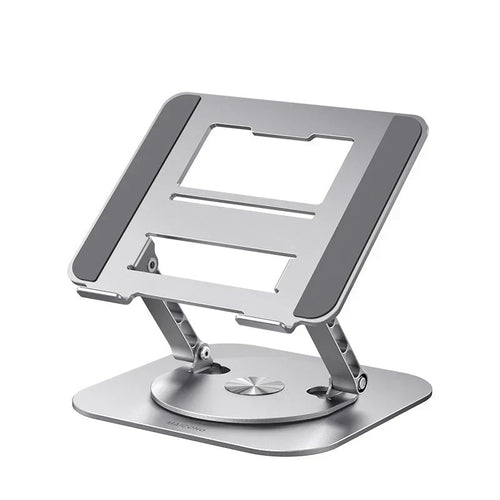 Aluminum Laptop Stand - 360° Rotatable Design for Ergonomic Work Setup
