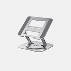 Aluminum Laptop Stand - 360° Rotatable Design for Ergonomic Work Setup